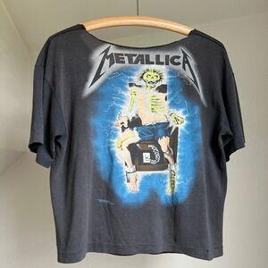 Vintage 1989 Metallica‎ Shirt Ride The Lightning Glow In The Dark Brockum